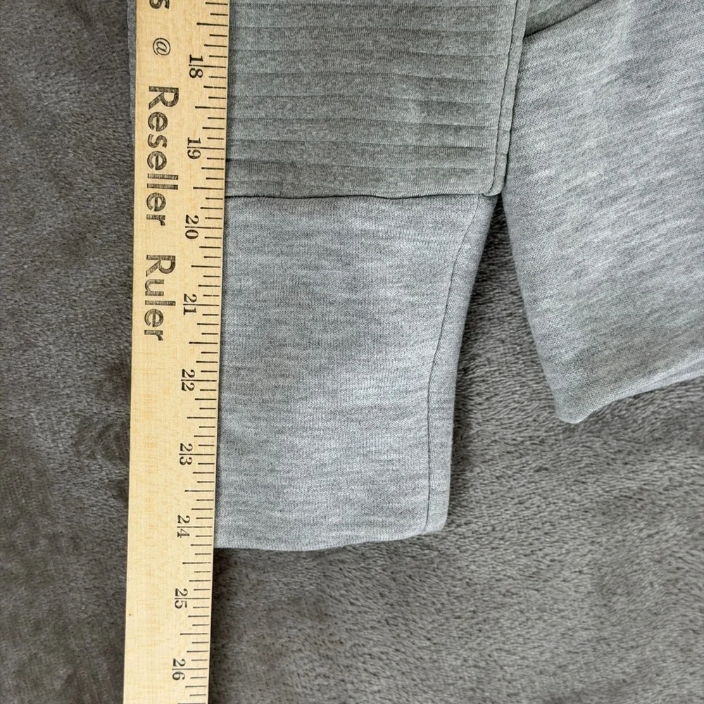 Nike Womens Dri-FIT‎ Ribbed Pullover Training Hoodie Grey 860136-063 Size L